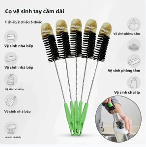 Bàn Chải Nylon Tròn Linh Hoạt Để Làm Sạch Chai Cổ Hẹp Bình Đựng Rượu Vang Sản Xuất Bia - Dụng Cụ Chăm Sóc Vệ Sinh Có Thể Uốn Cong