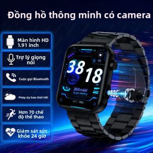 Đồng Hồ Thông Minh Dành Cho Nữ Đồng Hồ Thể Thao Chống Nước Bluetooth Gọi Điện Có Camera Ghi Âm Theo Dõi Nhịp Tim Máy Đo Nhịp Tim