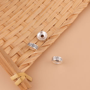 Tibetan Silver Spacer DIY Beaded Spacer Accessories Tibetan Silver Retro Ornament Bracelet Bodhi Buddha Beads Bracelet Spacer Beads Accessories