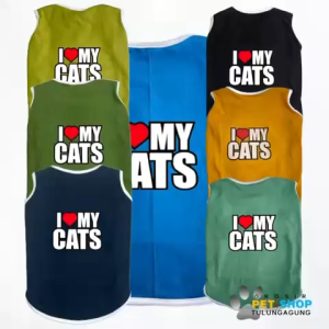 Baju Kucing Mayo Series My Love Katun Combed