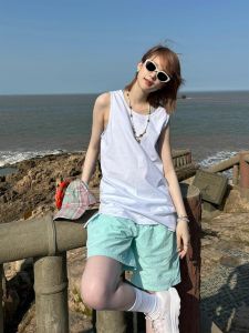 Quần Short Đi Biển Mùa Hè Nhanh Khô Quần Dài Năm Điểm Rộng Rãi Thoải Mái Thường Ngày Cạp Vừa Quần Dài Thường Ngày Cho Nữ