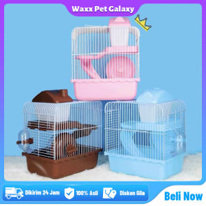 Kandang Hamster Rumah Hamster Cage Sugar Glider【Hadiah Gratis 50g Aksesoris Hamster Apple Chew Stick】