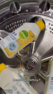 「Dettol Same model」Urolu 5In1 Washing Machine Cleaner Kill 99.9% Of Bacteria Lemon scent Detergents 250mL