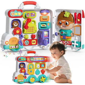 Busy Board Montessori Toys for Toddler Aged 2-3 Years Educational Learning Toy Fine Motor Skills Developmental Birthday Gift