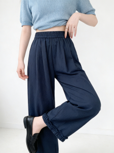 BALENO | Lace Trim 9/10 Length Light Summer Trousers