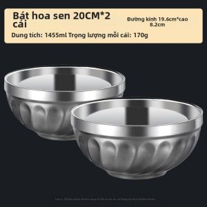HANXIAO | Bát Inox Đôi Cách Nhiệt và Chống Nóng
