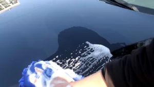 [2 TRONG 1] Găng Tay San Hô + Mút Rửa Xe Bọt Biển tạo bọt kết hợp lau rửa ngóc ngách xe tiện lợi