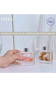Tinh Dầu Thơm Phòng CITTA Nước Hoa Thiên Nhiên Cao Cấp Khử Mùi TIKIU 3 Tầng Hương Relax At Home Chai Trụ Thấp 120ml