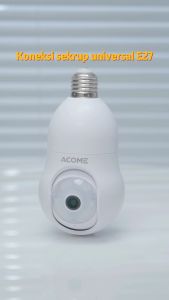 ACOME IOT Camera CCTV APC8S | CCTV Lampu | Full HD 1440P | 4MP | Rotasi 360° | Audio 2 Arah | Tetap Terang dalam Mode Malam