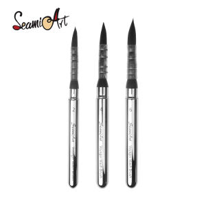 SeamiArt 1pc Portable Short Holder Voyager French Artist Watercolor Paint Brush For Travel Art Creation Art Supplies