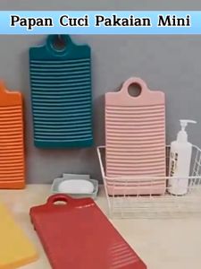 Papan Cuci Pakaian Mini / Penggilasan Pakaian Dalam Baju Anak Kaos Kaki Kain Lap Washboard / Gilesan Plastik Gilasan Gilas Kucek