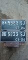 1set plat motor standart ada logo dan hasil seperti contoh. 