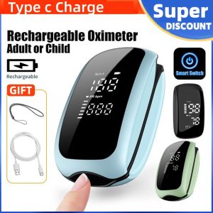 Oximeter Finger Pulse USB Rechargeable Medical Oximeter Monitor with Respiratory Rate Heart Rate Device