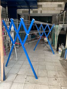 Jemuran Baju / Rak Handuk / Jemuran Pakaian - 200CM / 2Meter Hanger Gantungan Baju Lipat Warna