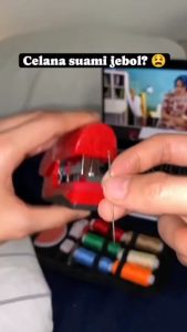 Mesin Jahit Tangan Mini Stapless Portable Mesin Jahit Kecil Stapless Baju Celana