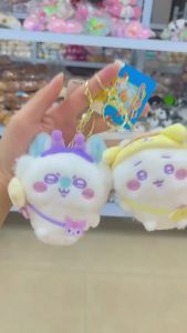 Bandai | Móc Khóa Thú Bông Chủ Đề Du Lịch Kawaii Ckw Búp Bê Nhỏ Usagi Hachiware Đáng Yêu Phụ Kiện Trang Trí Treo Túi Phụ Kiện Anime
