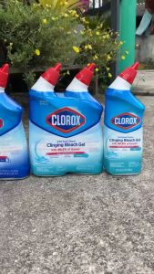 Made in USAClorox Liquid Toilet Bowl Cleaner น้ำยาทำความสะอาดโถชักโครก สูตรเจลเข้มข้น ฆ่าเชื้อและขจัดคราบหินปูน 709 มล.