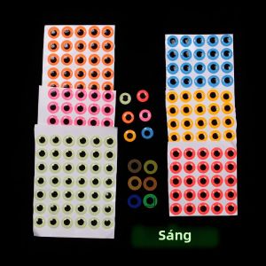 50 Cái Mắt Cá 3D Phát Quang Epoxy Dùng Cho Mồi Câu Cá Ruồi Streamer Mồi Câu Mềm & Cứng Dụng Cụ Buộc Ruồi 3-7mm Sử Dụng Cho Biển Sông Hồ