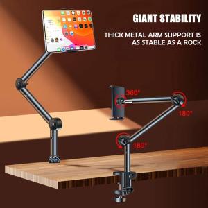 360° Rotating Long Arm Desk Bed Phone Holder Stand Lazy Tablet Mount BracketCell phone bracket bedside desktop bracket lazy tablet computer support frame