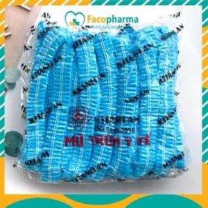 Mũ trùm đầu mũ sâu dùng trong y tế spa thẩm mỹ viện mũ Chùm Đầu - 100 cái màu xanh Khánh An