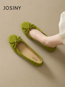 Josiny | Green Ballet Style Comfortable Soft Sole Shoes