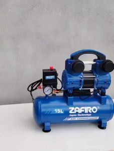 6 MONTH WARRANTY ZAFIRO 15L Air Compressor Oil Free Silent Air Pump 220V 1200W Compact Air Compressor Professional
