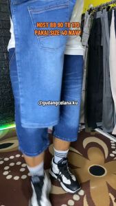 Grosiran Paket Promo Bisa COD Dapatkan 3 Pcs Celana Jeans Rip Celana Jeans Pendek Pinggang Karet