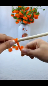 100pcs Pipe Cleaner Craft Encryption Fuzzy Wire Strip DIY Bouquet Craft Class Educational Material