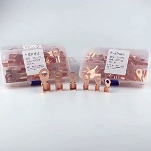 70PCS หางปลาต่อสายไฟ ขั้วหลอดทองแดงแบตเตอรี่เชื่อมเคเบิ้ล LUG แหวนจีบเชื่อมต่อชุด หางปลาทองแดง แท้ หนา หางปลา ทองแดง หางปลาทองแดงแท้ หางปลาแบตเตอรรี่ หางปลาสายไฟ หางปลาแบต หางปลาต่อสายไฟ หางปลพ่วงแบต ขั้วต่อทองแดง สายทองแดง