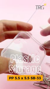 TRG Plastic Storage Box PP 5.5 x 5.5 SB-33 - Tempat Penyimpanan Kotak Plastik Kecil Serbaguna 55 x 55 cm TRG