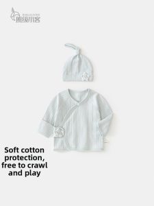 banjixiaoke | Newborn Half-back Top with Cap Newborn Baby Clothing