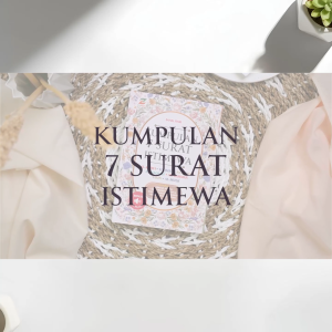 Kumpulan 7 Surat Istimewa Ukuran Besar A5 - Dilengkapi Asmaul Husna Doa Harian dan Keutamaannya - Ziyadbooks