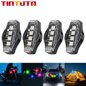 KEVANLY | Wireless LED Strobe Lights Car Decor Atmosphere Light RGB Rechargeable Anti-Collision LED Warning Light for Motorcycle Bicycle