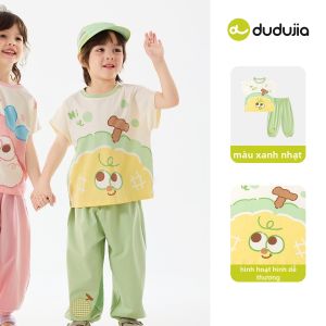 DUDUJIA | Bộ Quần Áo Hè Cho Trẻ Em Chống Khuẩn