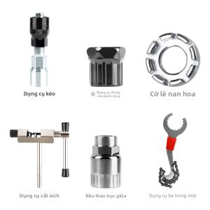West Biking | Bộ Dụng Cụ Bảo Trì Xe Đạp Bao Gồm Công Cụ Tách Chuỗi Gỡ Bộ Đùi và Phụ Kiện