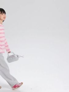 zosee | Striped Cotton Long Sleeve T-shirt for Girls