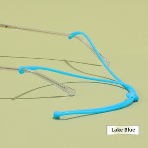 Adjustable Childrens Silicone Rope Anti-Slip Cover for Running Glasses Anti-Loss Student Anti-Fall Reading Glasses Lanyard