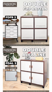 LEMARI PLASTIK CLUB FASHION TRIPLE ALFA LINE MEJA RAK TV [CLBBOX]