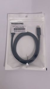 Kabel USB Type C 3.2 Gen 2 10Gbps Male to Male Full 24pin Cable Support DP Displayport 30CM 1M 2M Websong