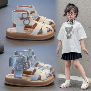 Girls Breathable Weave Princess Style Sandals