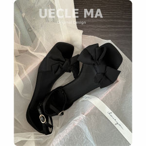 UECLE MA | French Style Bow Flat Sandals Summer