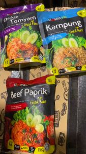 Kembara Meal Lite (Combo 12) Chicken Tomyam+Kampung+Beef Paprik Fried Rice (Ready-to-eat)
