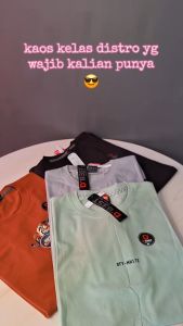 4 PCS 100rb kaos distro mix brand terbaru motif simple ukuran M L XL XXL kaos distro pria 100 dapat 4