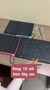 [16 Inch - Sạc Pin] Bảng Tự Xoá 16 Inch Đa Sắc Sạc Pin Cao Cấp Bảng Vẽ Tự Xóa 13 inch 16 inch 20 inch Đa Sắc Cho Bé Bảng Viết Chữ Tự Xóa Thông Minh Màn Hình LCD Bảng Điện Tử Tự Xóa Sạc Pin Cao Cấp