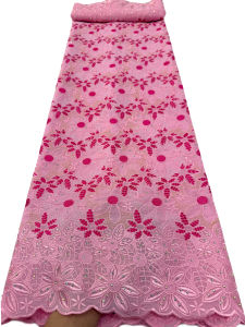2026 Newest Swiss Voile Lace Fabric French Nigerian Dry Cotton Lace African Guipure Cotton Lace For Women Evening Party Dress