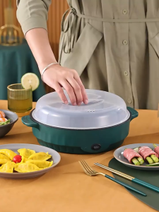WE 4294 = 迷你圆形电烤盘 Mini Round Electric Grill Pan ☞ 22cm/26cm Ready stock in Malaysia