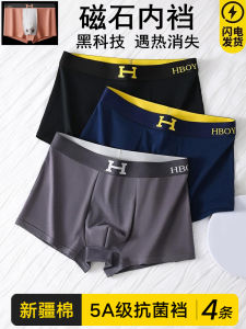 Cotton Breathable Moisture Wicking Magnetic Crotch Mens Briefs