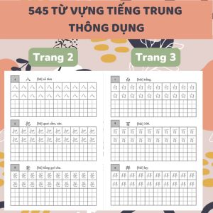 [545 chữ Trung thông dụng] Luyện viết chữ Trung Hoa Hán