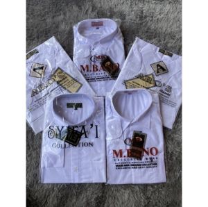 KEMEJA PUTIH POLOS PRIA PREMIUM Size XXL XL L M