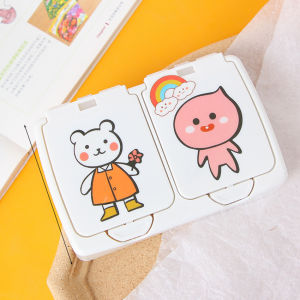 ClickBuy มินิ พลาสติก กล่องเก็บของ กล่องทิชชู่ ฝาปิดแบบกดเปิด กล่องเก็บของ สปอตสินค้า storage box